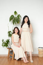 Audrey Boat Neck Top by Bash in Beige