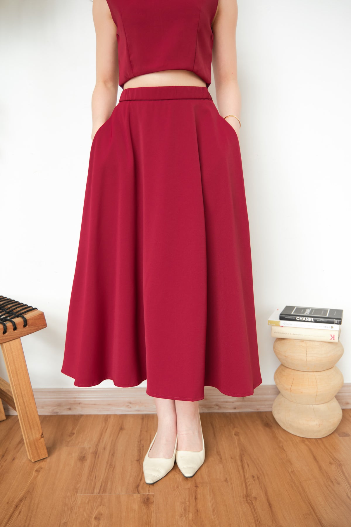 Audrey Skirt by Bash in Red