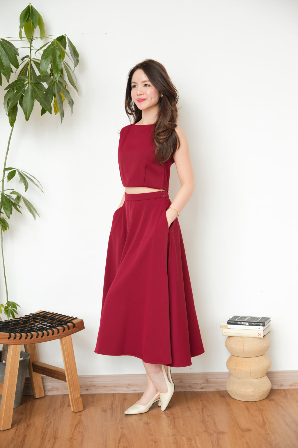 Audrey Skirt by Bash in Red