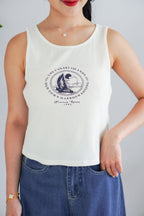 Canary Islands Tank Top in White