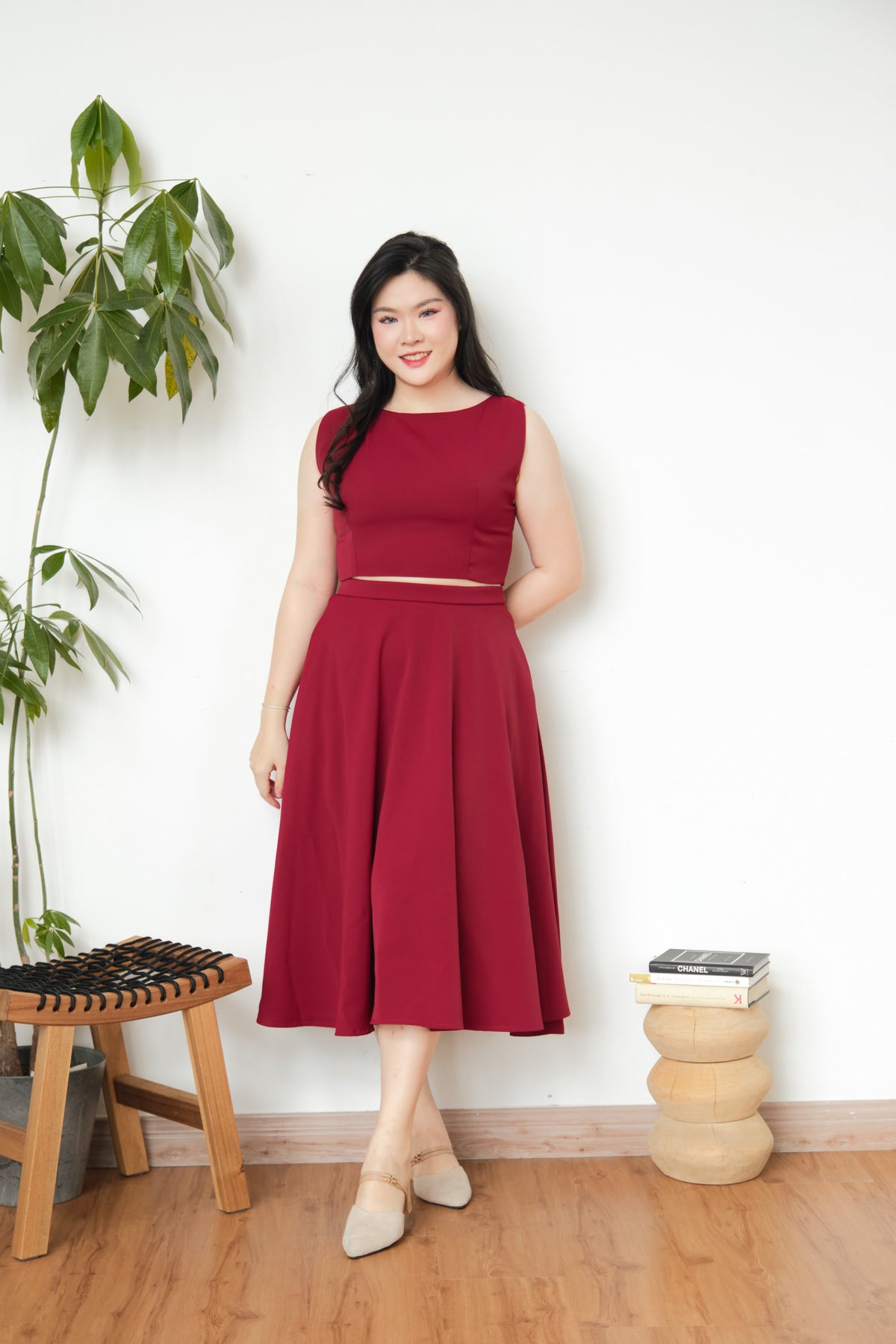 Audrey Skirt by Bash in Red