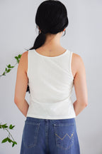 Canary Islands Tank Top in White