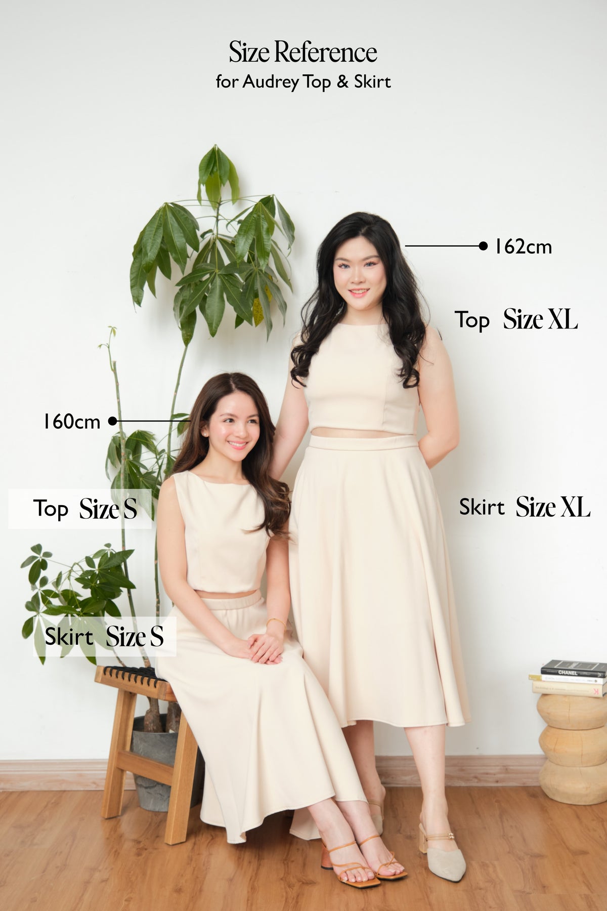 Audrey Skirt by Bash in Beige