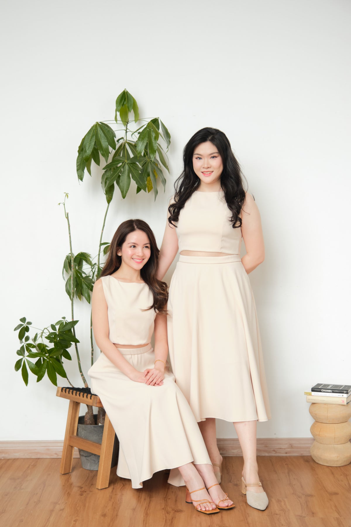 Audrey Skirt by Bash in Beige