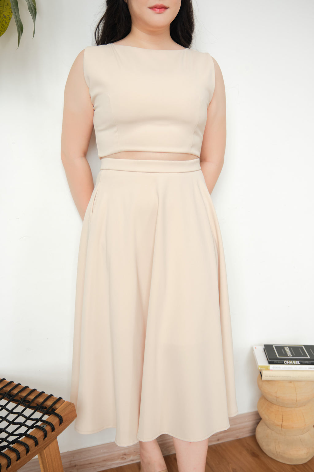 Audrey Skirt by Bash in Beige