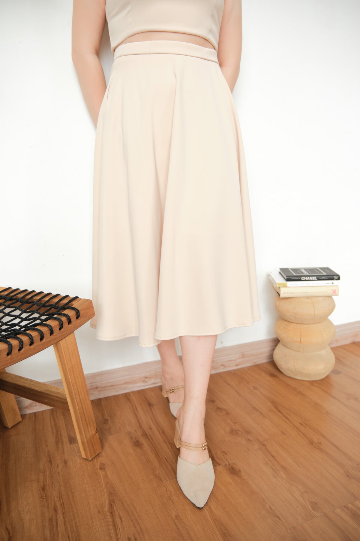 Audrey Skirt by Bash in Beige