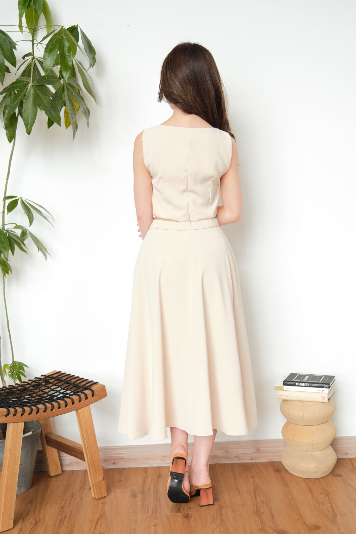 Audrey Skirt by Bash in Beige