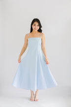 Kai Maxi A-Line Dress in Light Blue