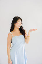 Kai Maxi A-Line Dress in Light Blue