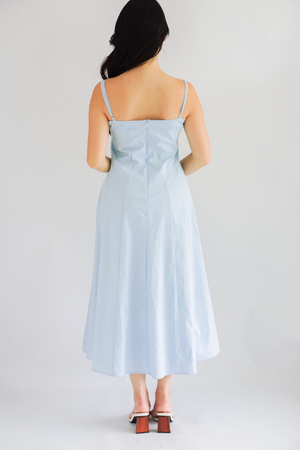 Kai Maxi A-Line Dress in Light Blue