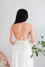 Dream Berries Printed Halter Top in Cream White