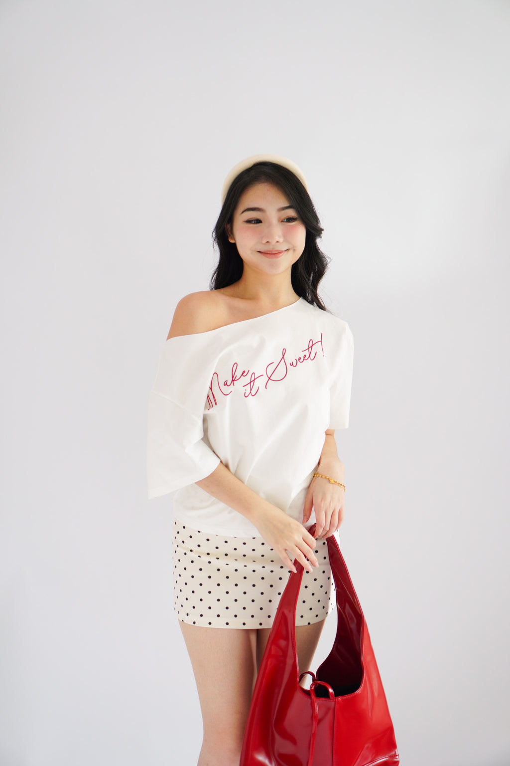 Make It Sweet Oversized Top in White