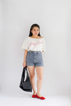 Make It Sweet Oversized Top in White