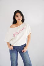 Make It Sweet Oversized Top in White