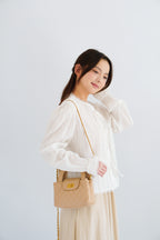 Corine Puffy Blouse Top in White