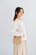 Corine Puffy Blouse Top in White