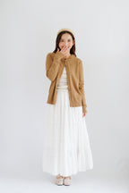 Damien Knit Cardigan in Khaki