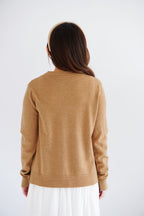 Damien Knit Cardigan in Khaki