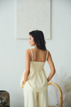 Clara Babydoll Top by Bash in Cream Yellow
