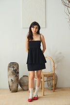 Clara Babydoll Top by Bash in Classic Black