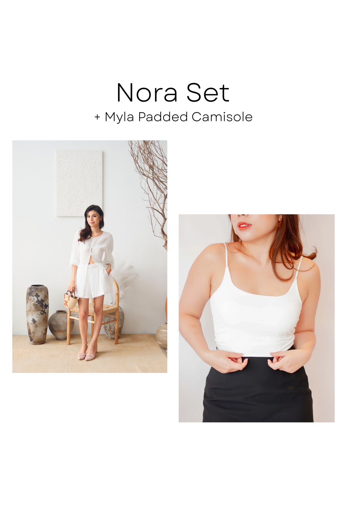 Nora Set by Bash in White