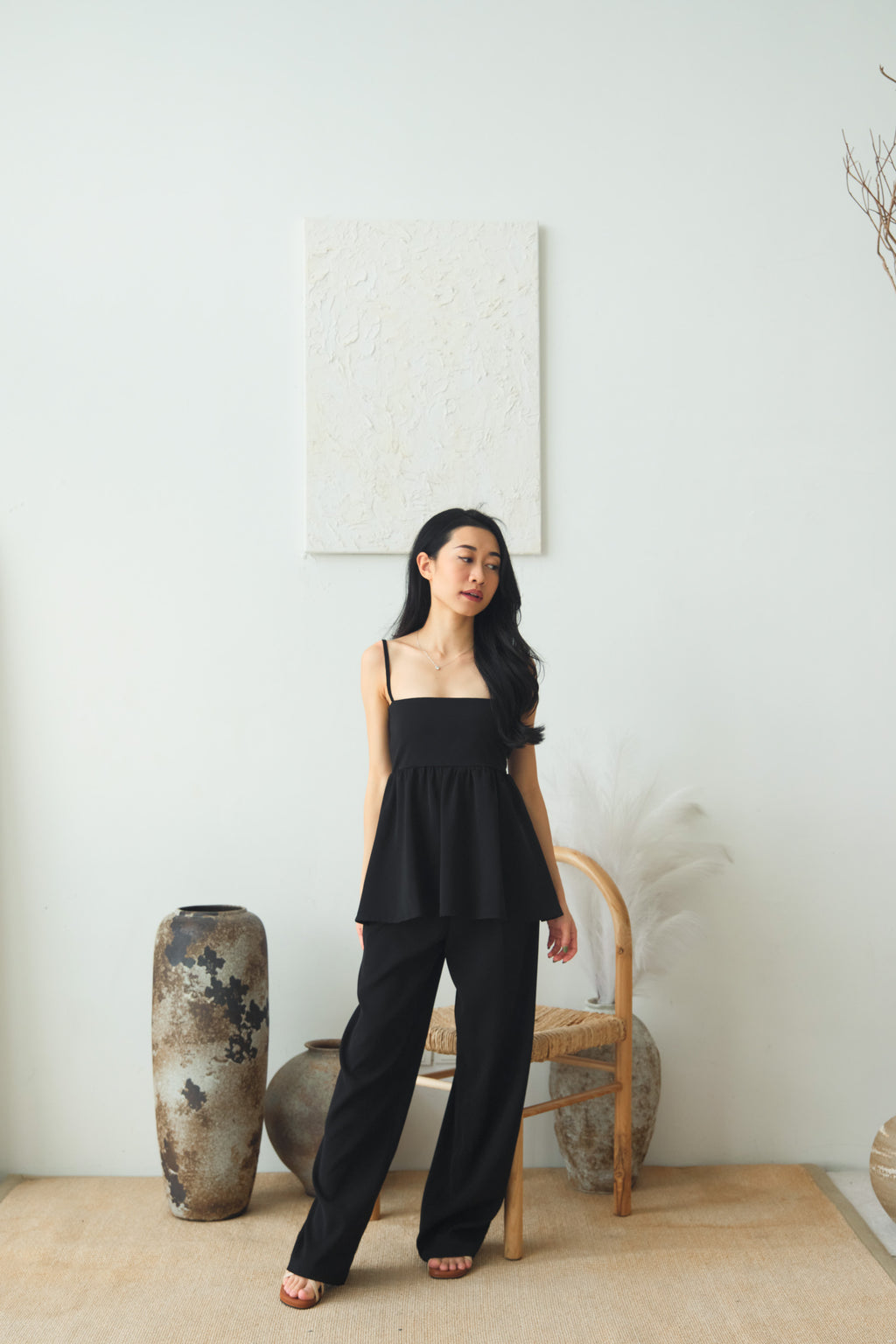 Clara Wide Legged Pants by Bash in Classic Black