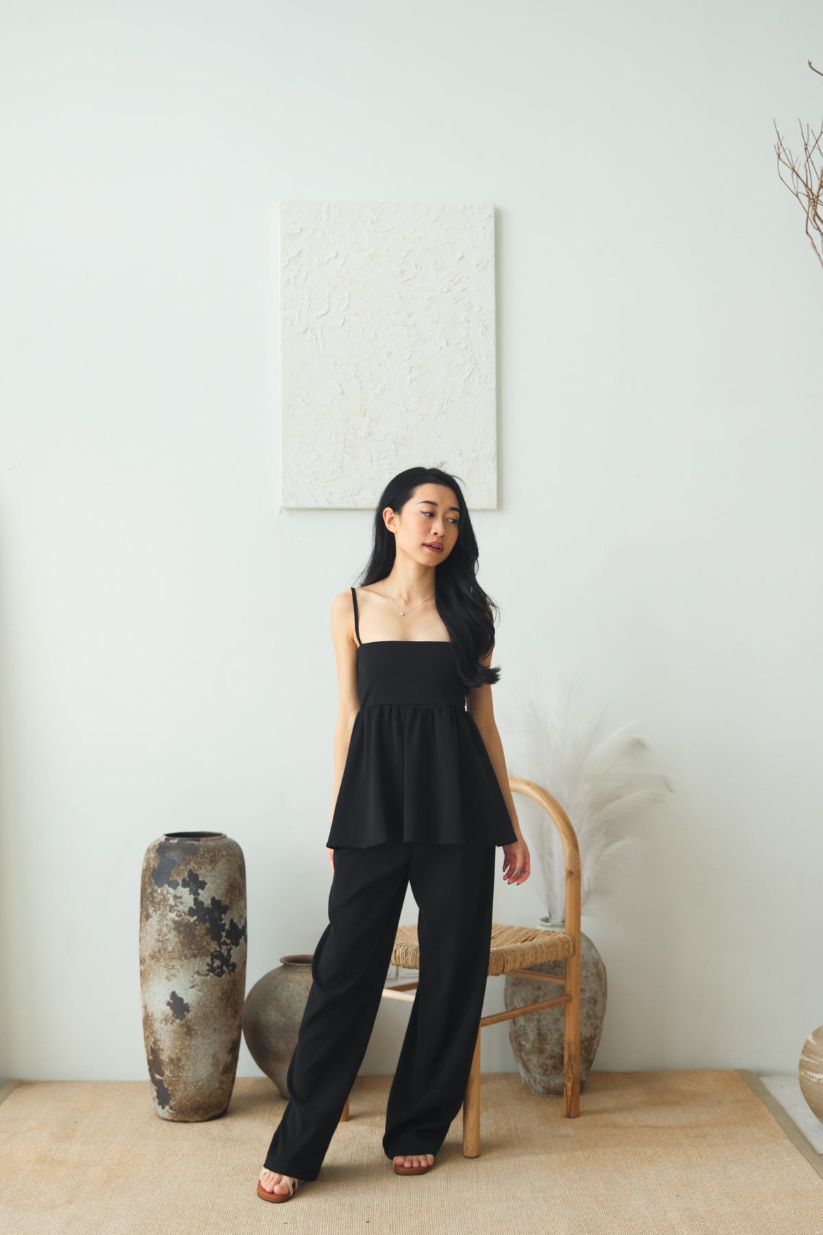 Clara Wide Legged Pants by Bash in Classic Black