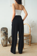 Clara Wide Legged Pants by Bash in Classic Black