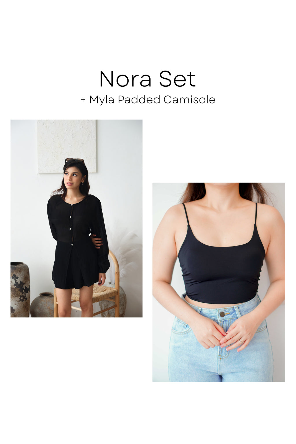 Nora Set by Bash in Black