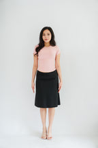 Jess Basic Round Neck Top in Pink