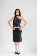 Porsi Midi Skirt in Black