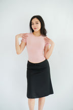 Porsi Midi Skirt in Black