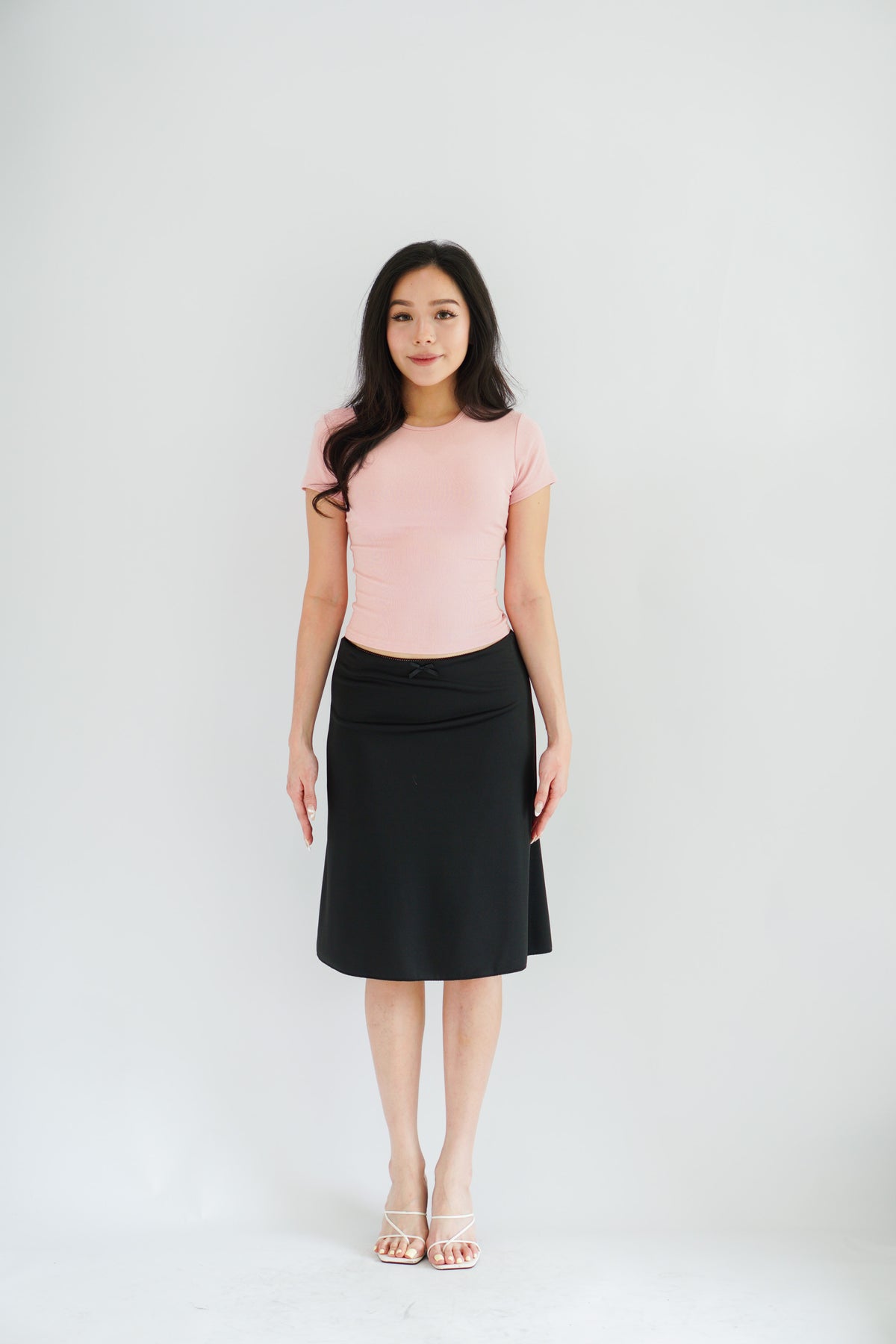 Porsi Midi Skirt in Black