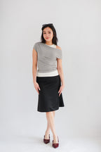 Porsi Midi Skirt in Black
