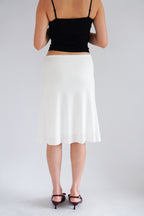 Porsi Midi Skirt in White