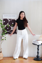 Jess Basic Round Neck Top in Black