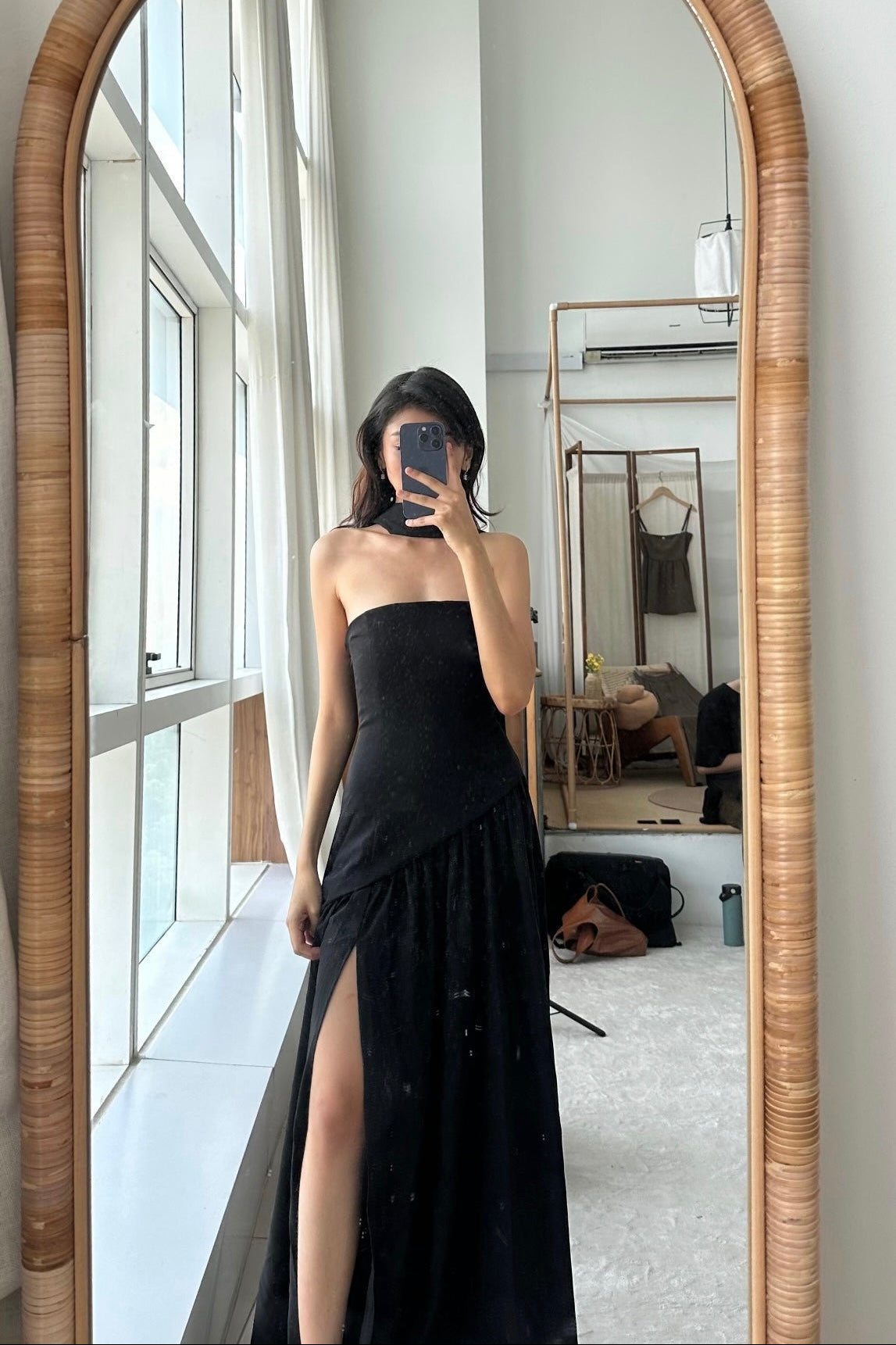 Dephora Dress in Black - As Seen On @ashaaxali