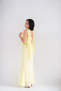 Romee Tube Maxi Dress with Sash in Yellow