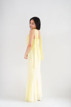 Romee Tube Maxi Dress with Sash in Yellow
