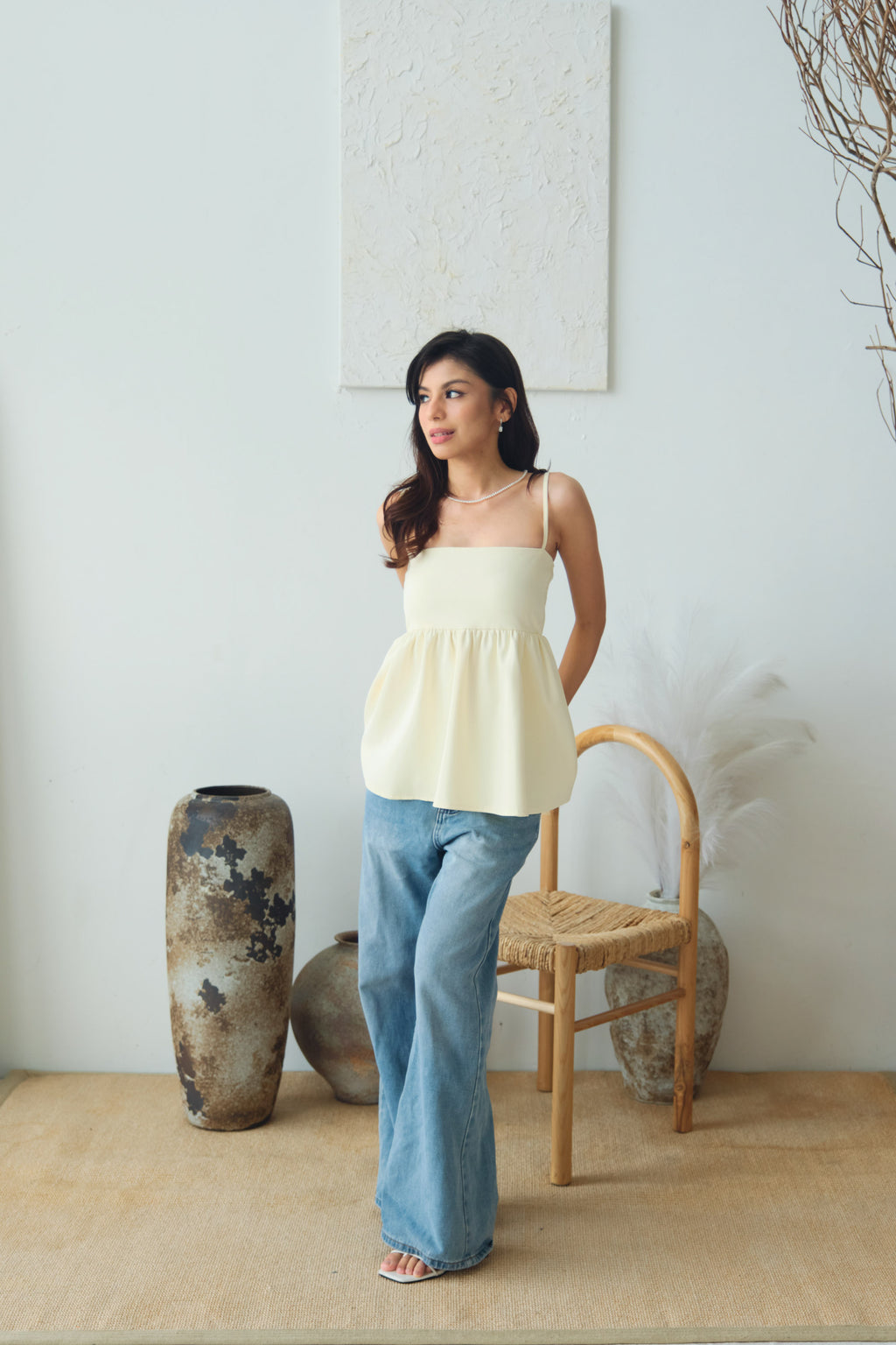 Clara Set by Bash in Cream Yellow