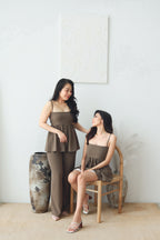 Clara Set by Bash in Taupe Brown