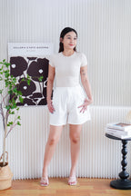 Jess Basic Round Neck Top in Beige