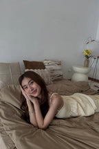 Clara Set in Cream Yellow - As Seen On @vickyylys