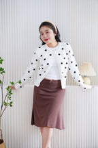 Porsi Midi Skirt in Brown