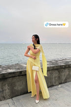 Dephora Dress in Yellow - As Seen On @sarawxng