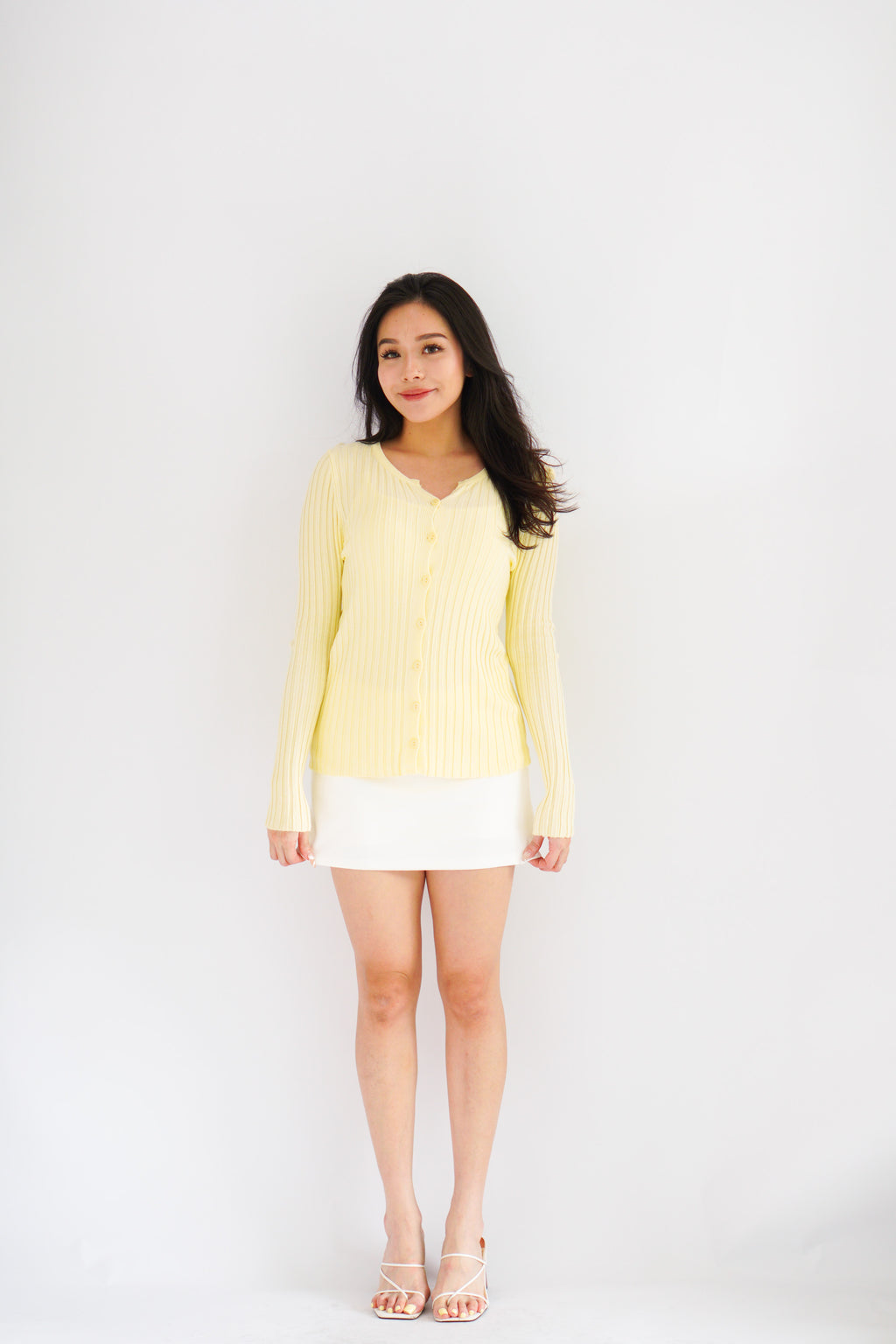 (BACKORDER) Taffy Knit Cardigan in Light Yellow 2.0