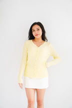 (BACKORDER) Taffy Knit Cardigan in Light Yellow 2.0