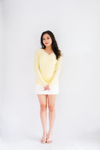 (BACKORDER) Taffy Knit Cardigan in Light Yellow 2.0