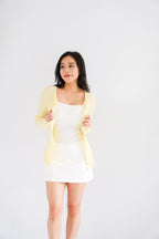 (BACKORDER) Taffy Knit Cardigan in Light Yellow 2.0