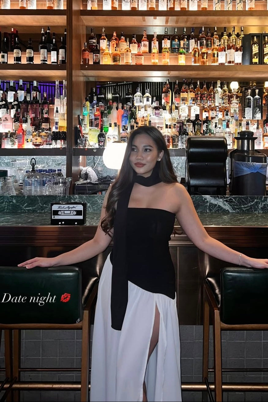 Yina Dress in Black & White - As Seen On @tabithaywm